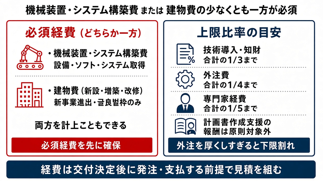 新事業進出枠で使える補助対象経費