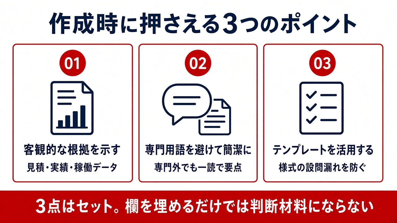 事業計画書を作成する際の3つのポイント